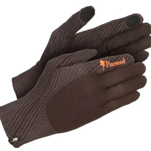 Pinewood Handschuhe Hunters Liner, Mossgreen/Dark Brown Must-Have